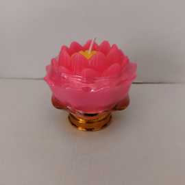 莲花蜡烛荷花还愿灯寺院供佛拜佛许愿供灯酥油荷花灯寺院供灯批发