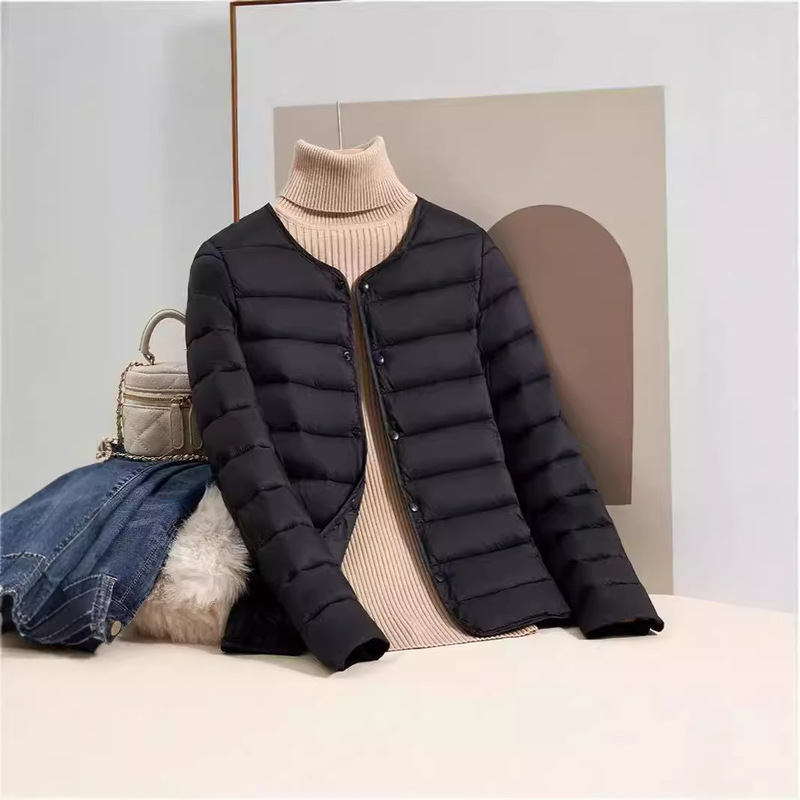 轻薄羽绒棉服女内胆短款内搭新款秋冬季外穿轻便简约外套|undefined