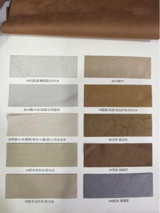 High-end Argentara double-sided sheepskin suede fabric for car interiors, electric vehicle sunshade roof fabric, headrest and lumbar support