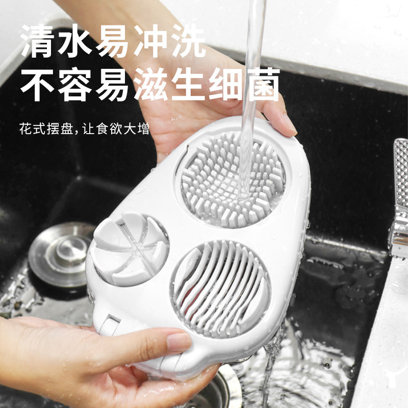 跨境多功能切蛋器不锈钢鸡蛋切片器火腿切片器日式三合一切蛋器|undefined