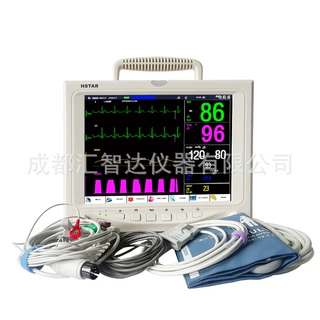 HSTAR汇智达12寸便携式 多参数床旁心电监护仪Patient Monitoring