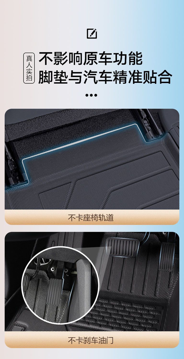 Applicable to Lynk's 03 foot mat tpe car foot mat surrounds 2024 car foot mat tpe trunk mat rice grain pattern