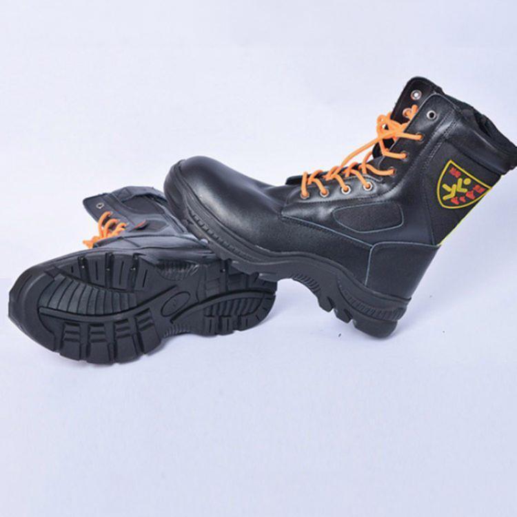 野外救援登山靴消防抢险靴应急山林巡逻扑火鞋森林防火靴