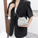 New Bag Women's New Fashionable Foreign Style Bag Textured Internet Red Diamond Shoulder Bag Fashionable Chain Crossbody Bucket Bag