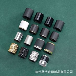 Spot wholesale 15 bayonet glass perfume bottle matching cover 13/15 mouth semi-circle cover mushroom cap weighted cover