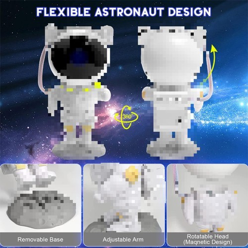 Projector lamp Bluetooth New Year gift starry sky projector Ambient light projection starry sky astronaut night light