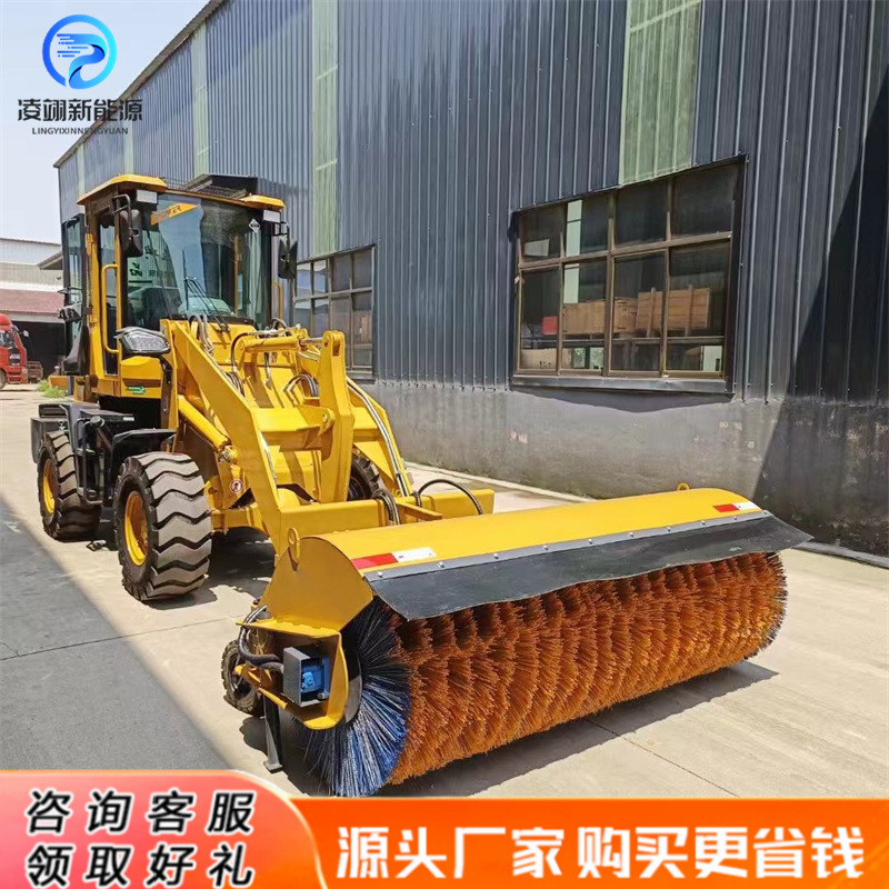 车载式扫雪滚刷大型道路抛雪刷滚路面清扫刷清雪刷除雪设备