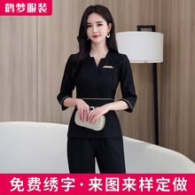 美容院工作服美容师工作服技师工作服套装职业女足浴服装按摩