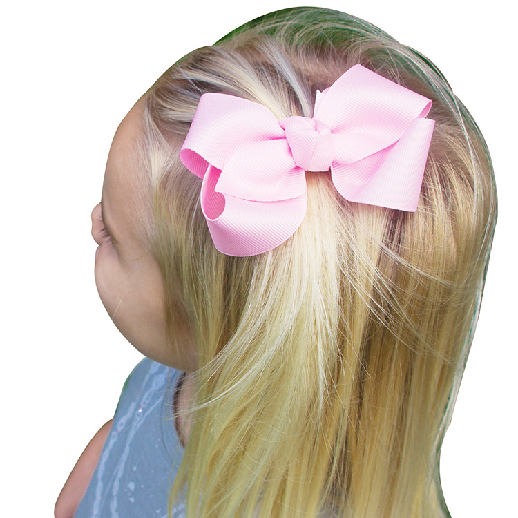 Wholesale Solid Color Bow Duckbill Clip Children's Hairpins Nihaojewelry display picture 23