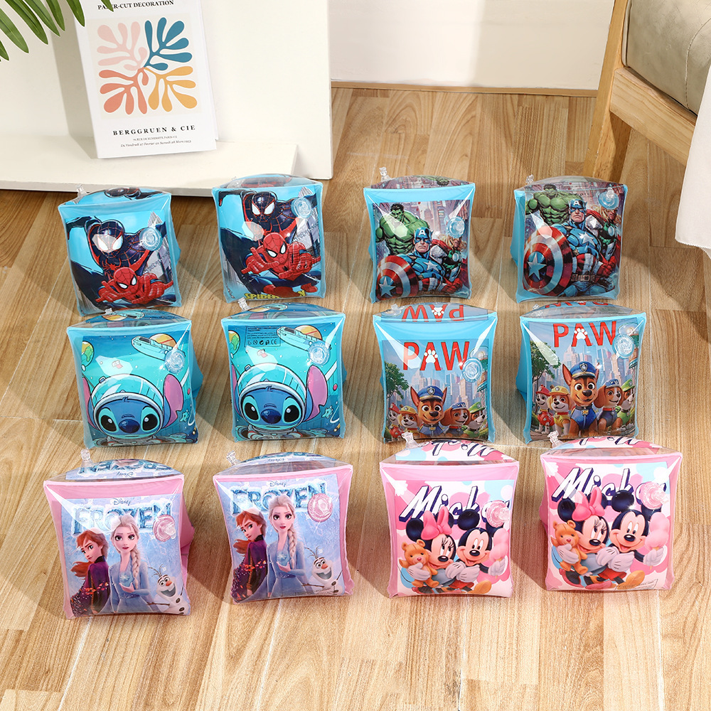 Cartoon engrosado PVC inflable brazo para niños principiantes nadar seguro brazo para bebés y niños pequeños manga de agua flotante image 8