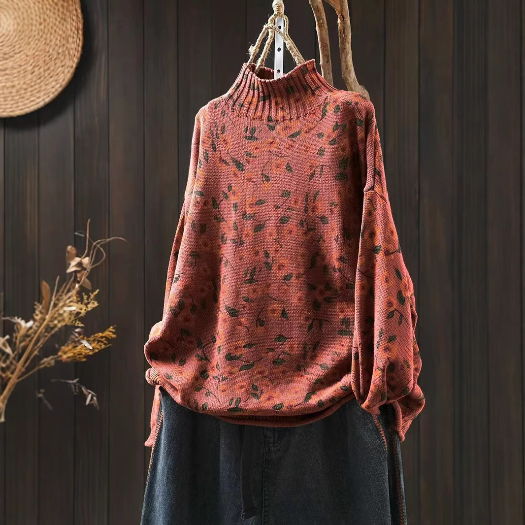 Demi-season knitted sweater