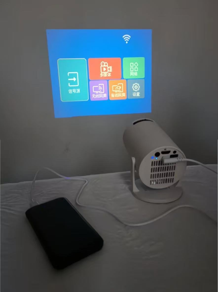 HY300 Beamer Cross-Border Wireless Screen Mirroring Mini Heimkino Outdoor Tragbar M5 Projektor