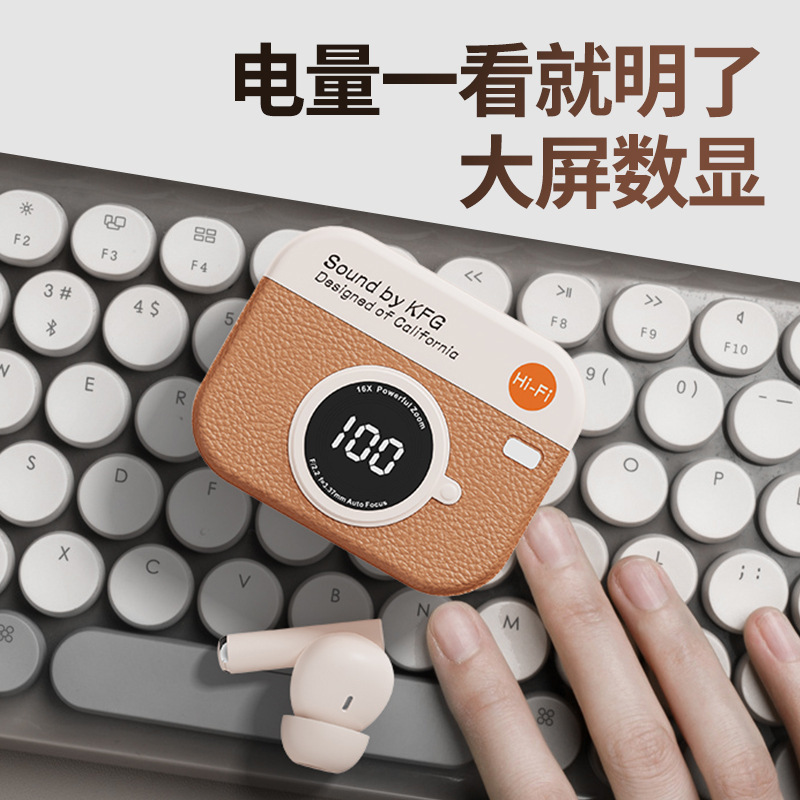 レトロなカメラスタイルの Bluetooth ヘッドセット HD デジタル ディスプレイ画面の長いバッテリー寿命 X73 音楽ヘッドセット卸売の国境を越えた特別供給|undefined
