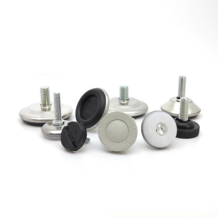 Hierro lavadora inferior negro pies ajustables muebles estables pie de plástico pad pie Copa estante ajustable pie pad