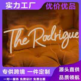 亚马逊跨境热销霓虹灯字母装饰氛围灯LED标志USB供电发光造型