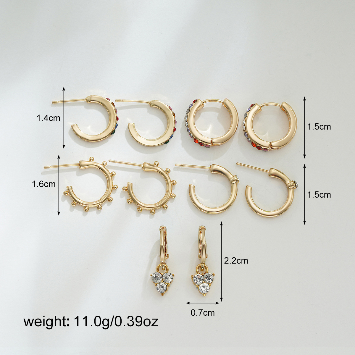 1 Set Quantity 1 Set Classic Style Commute Geometric Zinc Alloy Drop Earrings Earrings Ear Studs
