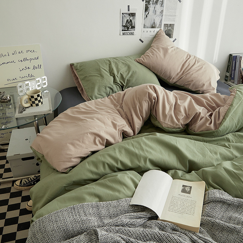 콩 녹색 카키 세 주문