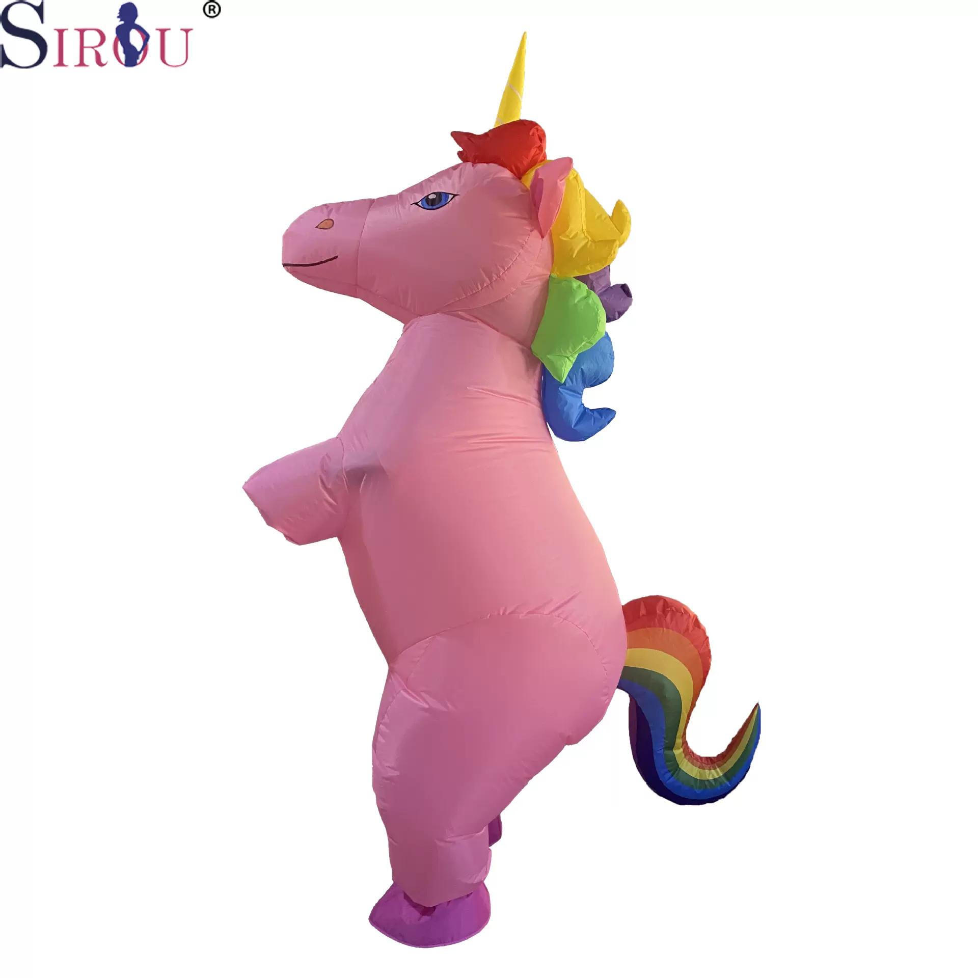 万圣节充气装扮服饰 天马扮演表演行走充气服 户外派对搞怪玩偶服