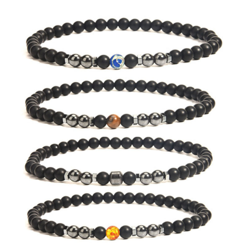 20g Weight Wholesale Jewelry Retro Classic Style Round Dull Polish Bead Tiger Eye Anklet