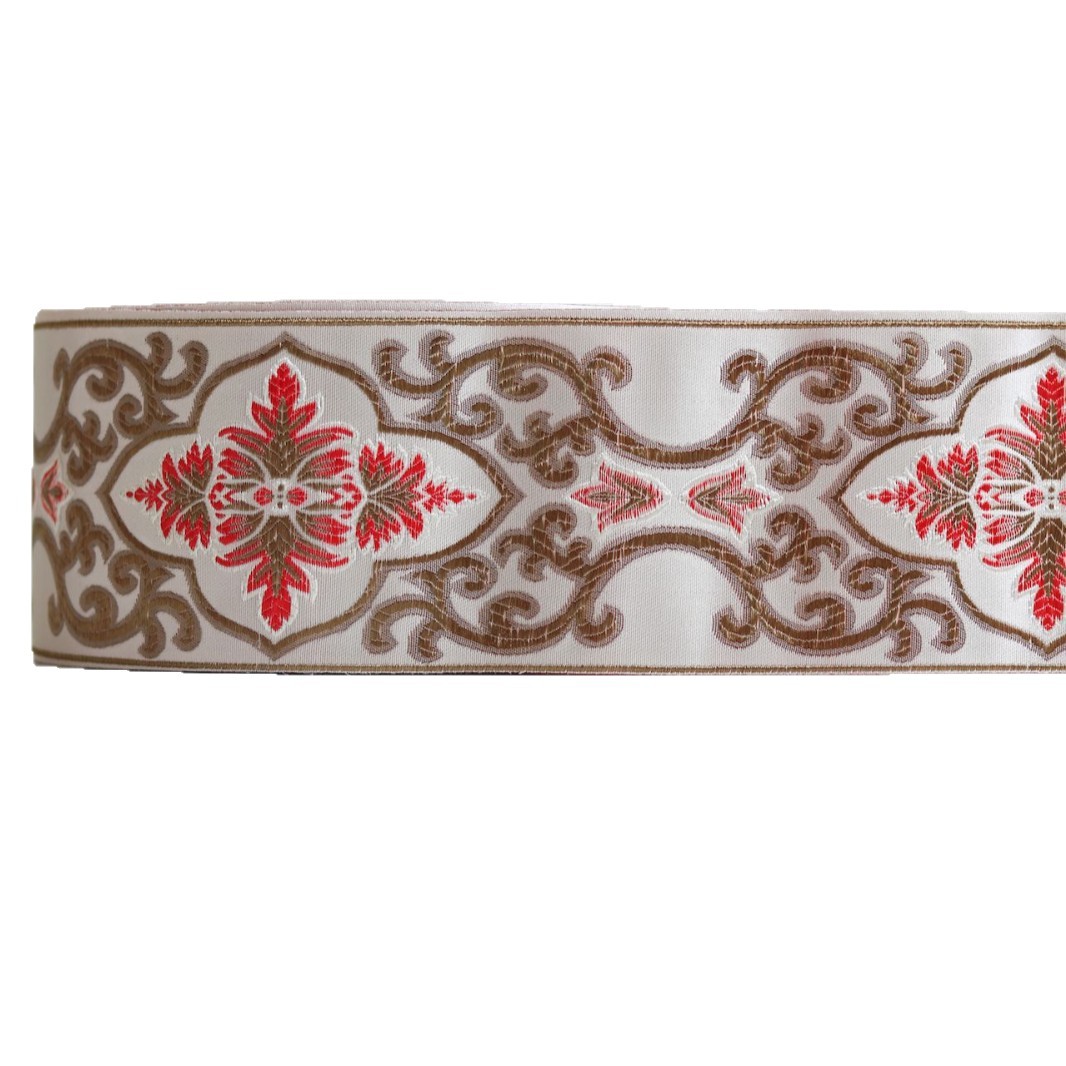 9cm de ancho de hilo teñido de alta precisión de la cinta cubierta del sofá cortina de tela Xizanga Xinjiang textiles para el hogar de tela con borde
