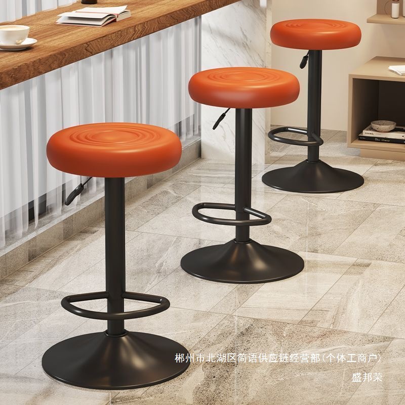 Fábrica directa silla de bar taburetes altos modernos taburetes taburetes de bar caseros taburetes de elevación giratorios image 1