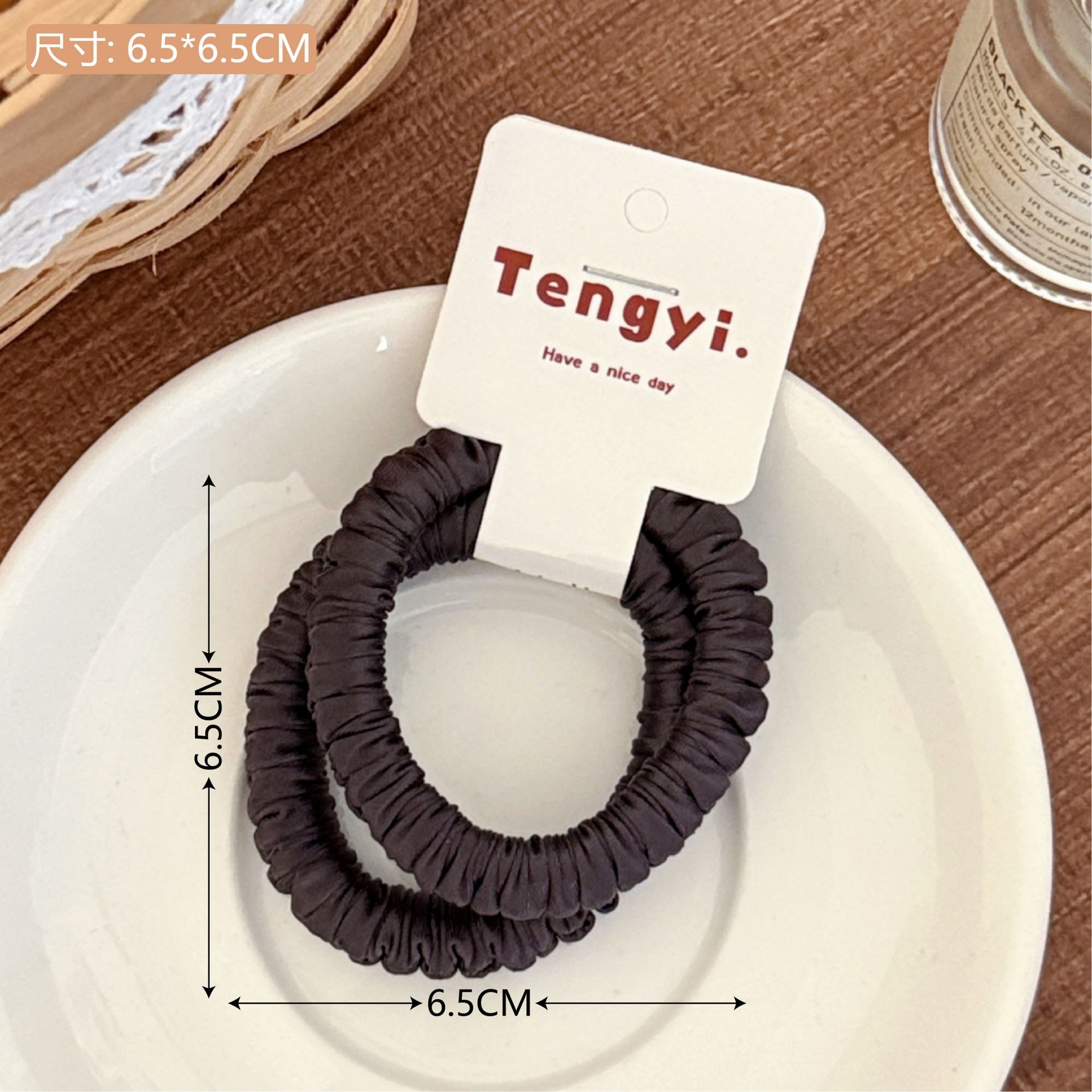 Nuevo punto ondulado anillo de pelo intestino delgado adornamiento de cabello de alta elasticidad duradera cuerda de cabello de correa de cabello para chicas al por mayor