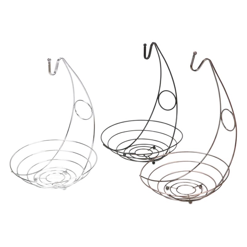 Cesta de fruta de hierro de estilo europeo moda creativa cesta de almacenamiento de frutas drenaje escritorio rack de almacenamiento sala de estar cesta de frutas