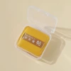 L medium yellow + transparent storage box