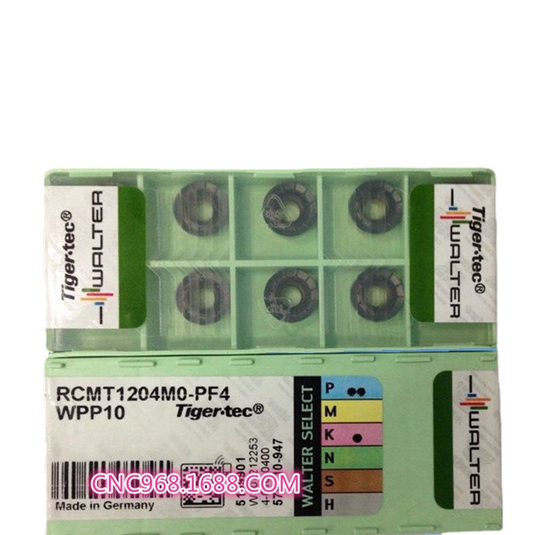 德国WALTER瓦尔特铣削刀片RCMT1204MO-PF4 WPP10R6铣刀粒