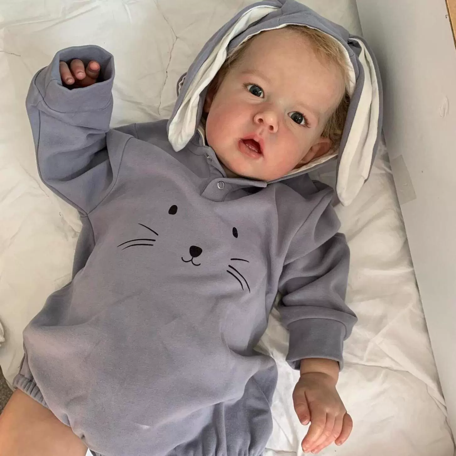Реборн-кукла TODDLER MADDIE 50 см, тканевое тело, имплантированные волосы, реалистичная роспись
