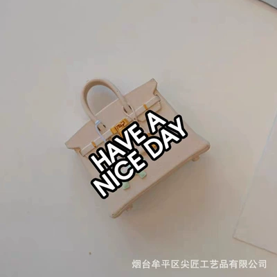 diffuser stone, simple and high-end, Car Perfume Aromatherapy - milk-coffee-pony-bag