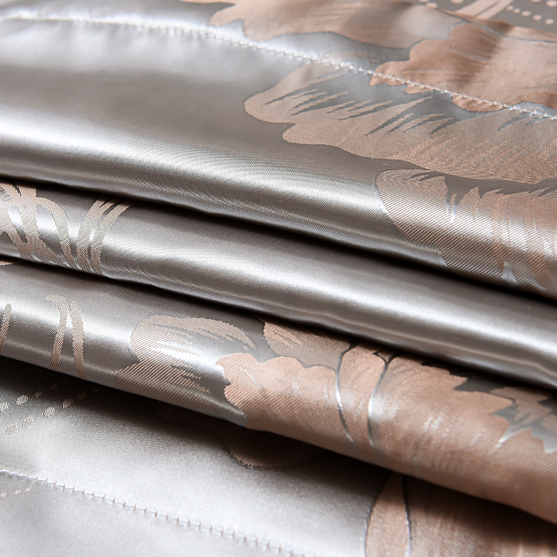 Corte de estilo europeo satén Jacquard cuatro piezas de alto soporte satén de alta densidad tres piezas de sábanas de cama de regalo image 5