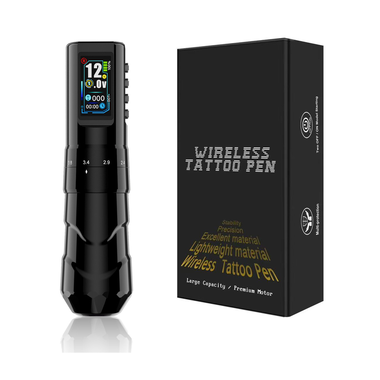 Máquina de tatuaje Tuffking P11, serie de carrera ajustable, máquina de tatuaje todo en uno, motor inalámbrico para tatuajes y bordados. image 7