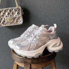 GrapeMom Studiolee Lightweight Sports Shoes Breathable Mesh Thick Sole Height Father's Shoes Women 2024 New Arrival