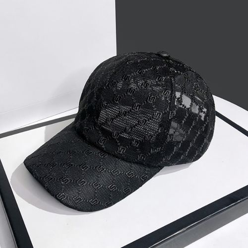 New style women's lace baseball cap summer sun protection breathable sunshade hat Korean casual embroidery duckbill cap fashion 