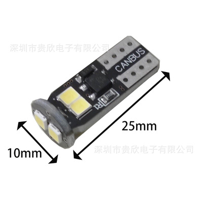 T10 W5W 6SMD 2835 10-30V CANBUS 解码 阅读灯仪表灯示宽灯|ru