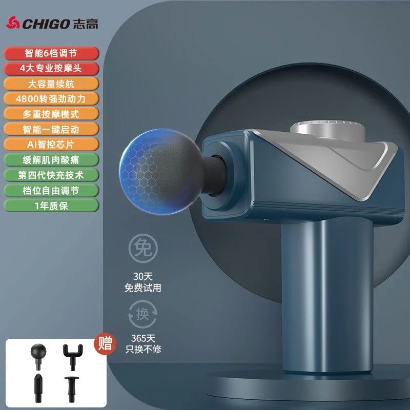 Professional grade blue button 4 head