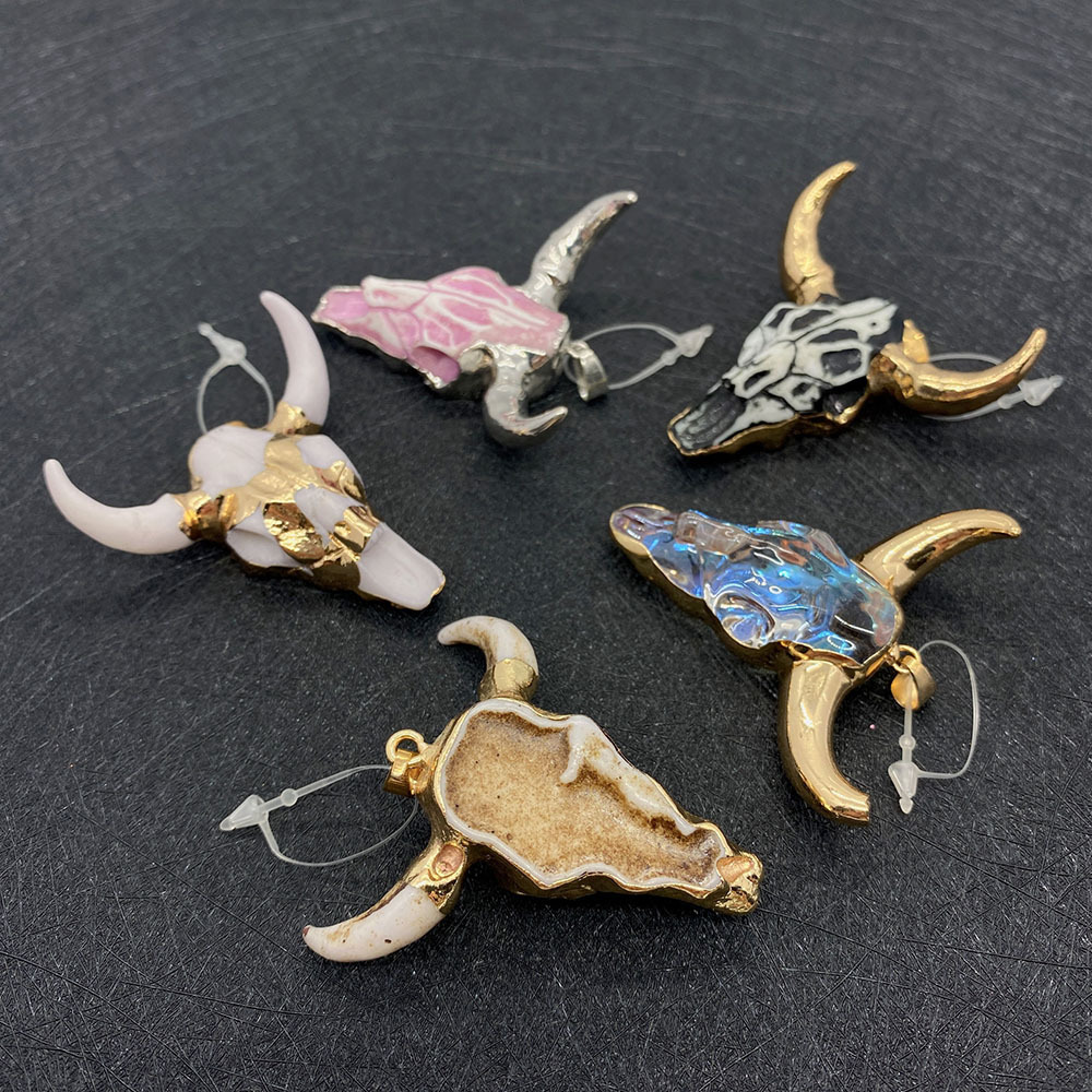 Plating Design 1 Piece Arylic Artificial Crystal Cattle