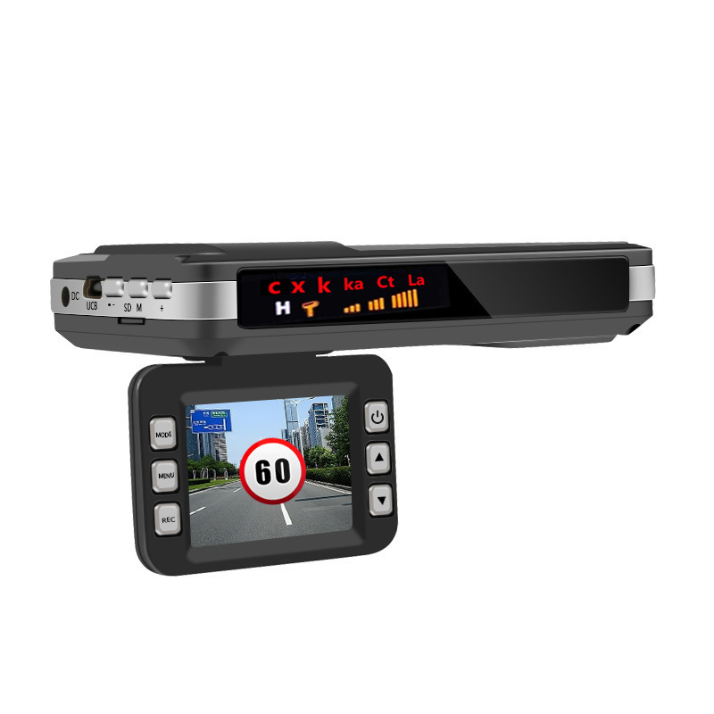 Cross-border Russian electronic dog mobile speed measuring dashcam 2-in-1 radar integrated device direct from manufacturer