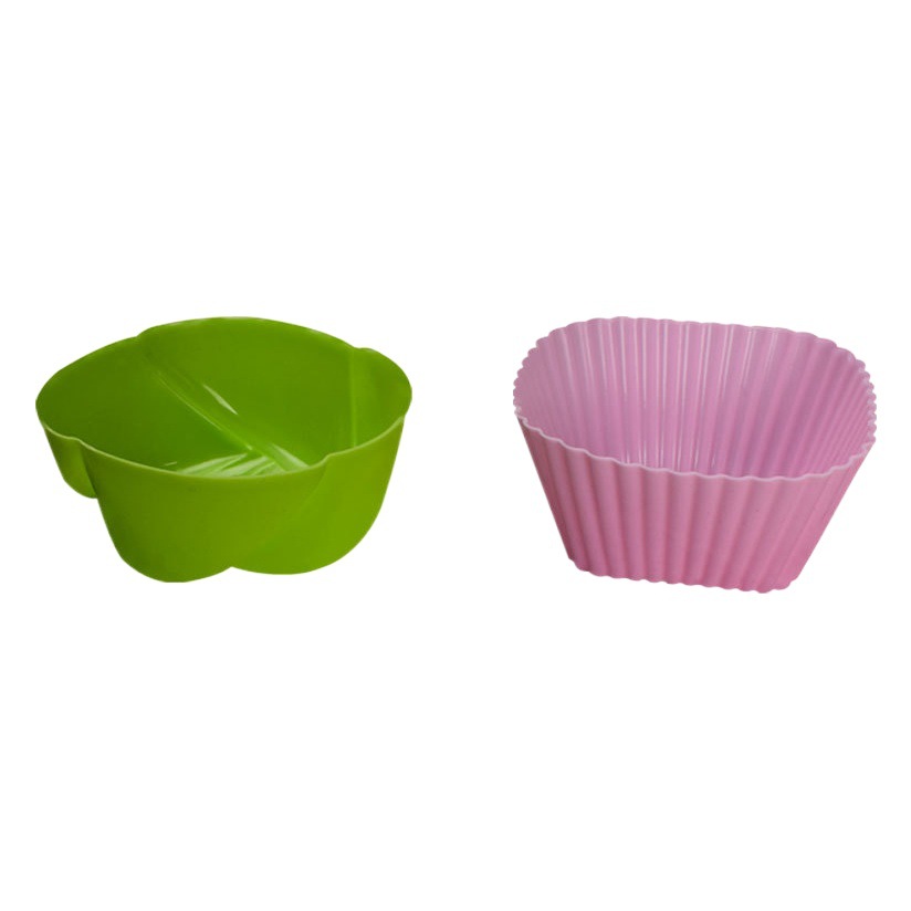 7cm muffin taza redonda Amor de silicona pastel pudín jalea puff mousse freidora aire molde para hornear