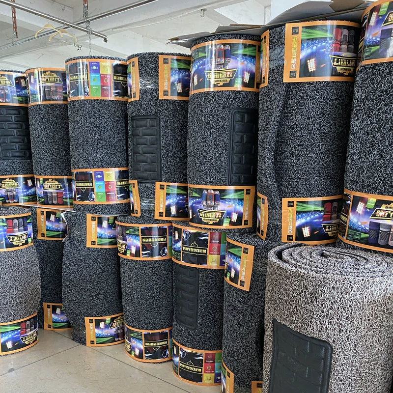 Автомобильная проволочная кольцевая подушка для ног на заказ, прямая Заводская защита от грязи, легко чистится, можно свободно разрезать толстую проволочную кольцевую катушку Универсальная