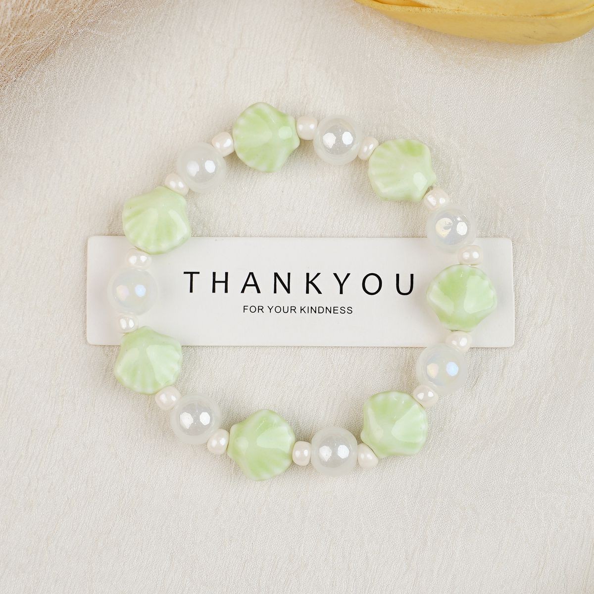 Jingdezhen pulsera de cerámica de verano mujer alta sensación galletas serie de gatos nicho diseño universal pulsera alta sensación