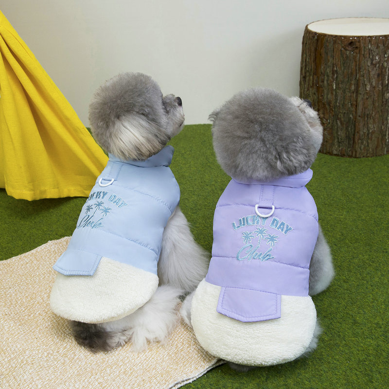狗狗毛绒衣服秋冬款可爱时尚宠物服装博美狗衣服绒25一天棉背心|undefined