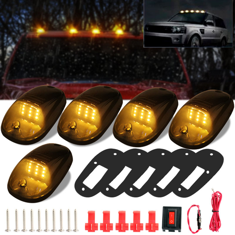 适用皮卡车顶鼠标灯Cab Marker Roof12LED Light F150道奇RAM车灯