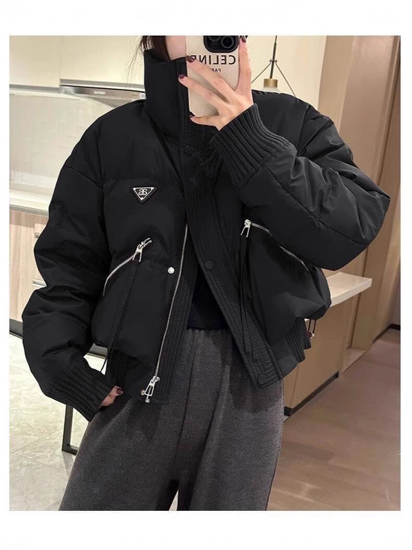 羽绒棉服女冬季2025年新款设计感小个子宽松加厚保暖立领棉衣外套|undefined