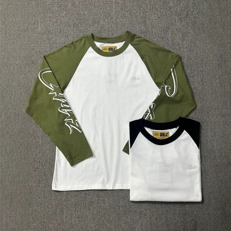 2026 Trendy Brand Corteiz Letter Print Round Neck Long Sleeve European and American Casual Loose Street Hip-Hop T-Shirt