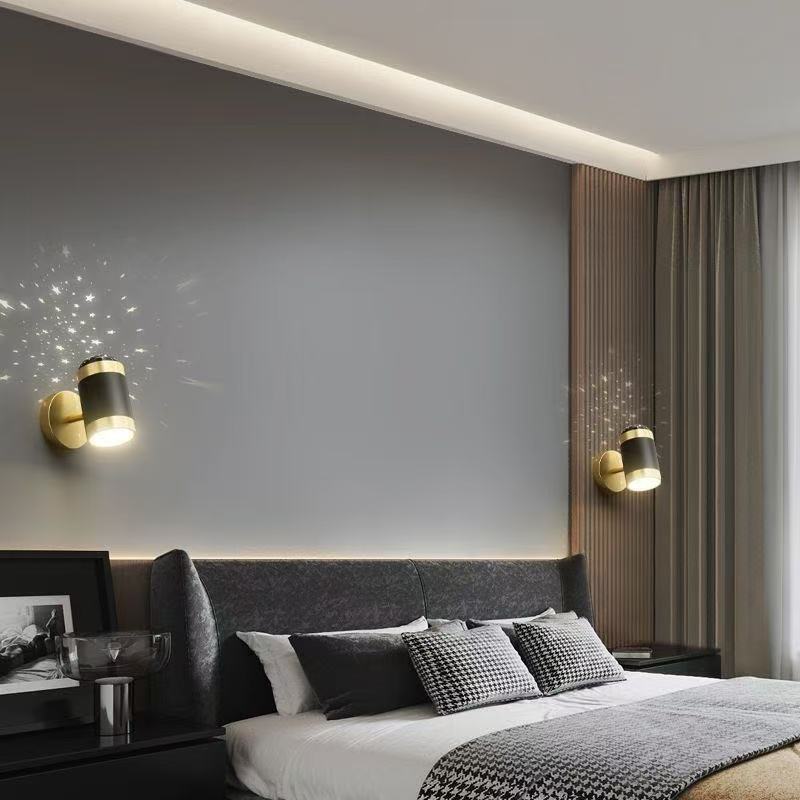 Bedroom Bedside Chandelier Modern Light Luxury Minimalist Corridor Star Moon Projection Lamp Living Room Background Wall Lamp