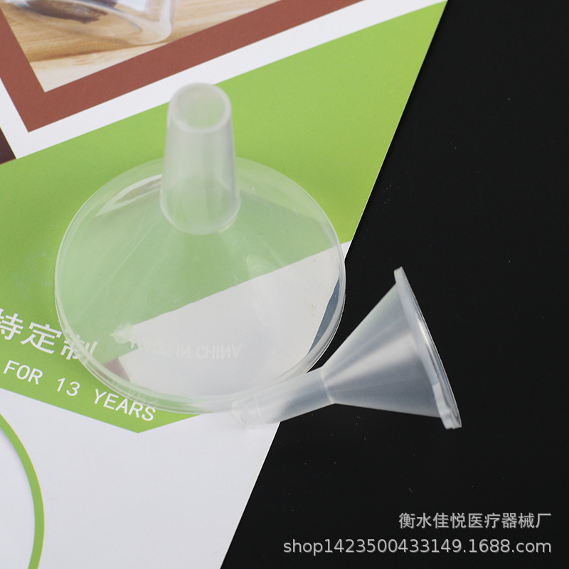Embudo de plástico 60 75 90 120 150mm triángulo líquido separación embudo consumibles experimental suministros material PP
