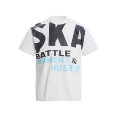 ヨーロッパとアメリカのハイストリートメンズ半袖Tシャツ2025新しいラウンドネックレタートレンディブランドルーズで多用途な半袖メンズトップス