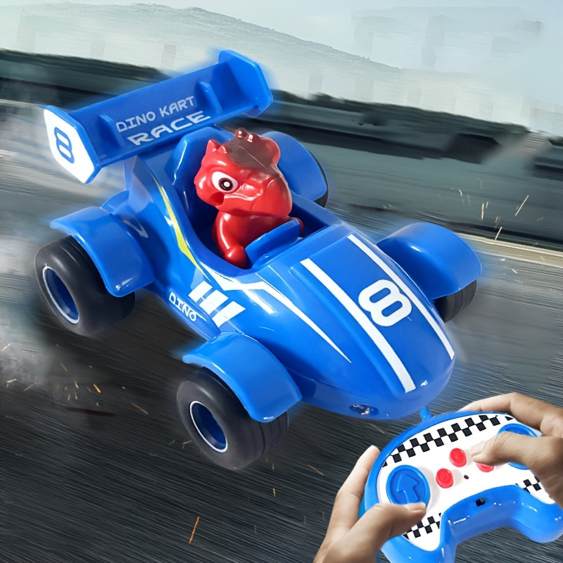 Transfronterizo 2.4G dibujos animados de cuatro vías dinosaurios coche de control remoto Amazon Spider unicornio deportivo truco coche de control remoto